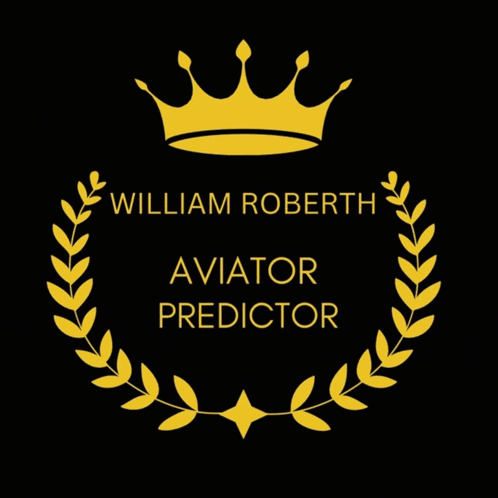 a william roberth aviator predictor logo with a gold crown