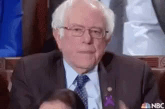 Bernie Senders Irônico / Palmas / Irritado / Nervoso / Com Raiva GIF - Bernie Sanders Clapping Slow Clap GIFs
