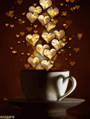 Cup Of Love Heart GIF - Cup Of Love Heart Hot Drink GIFs