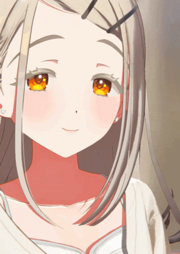 a close up of a girl 's face with long hair