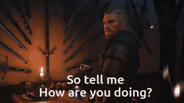 How Are You Doing Witcher GIF - How Are You Doing Witcher Geralt GIFs