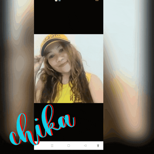 a picture of a woman with the name chika on the bottom right