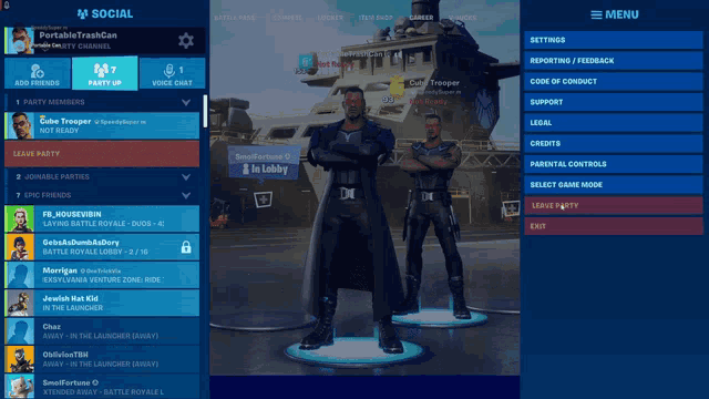 a screenshot of a game called fortnite