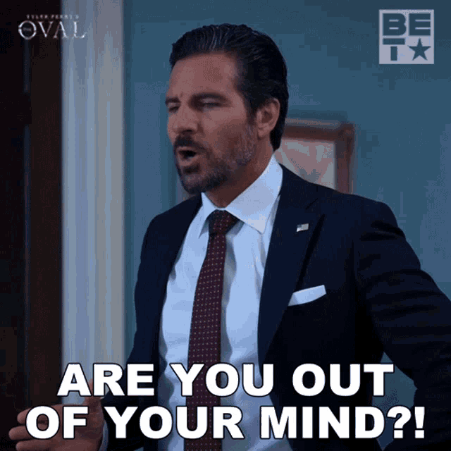 Are You Out Of Your Mind Hunter Franklin GIF - Are You Out Of Your Mind Hunter Franklin The Oval GIFs