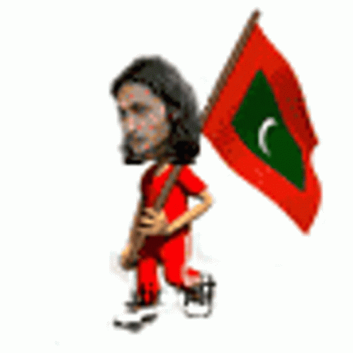 Maldives Maldives Flag GIF - Maldives Maldives Flag Walking GIFs
