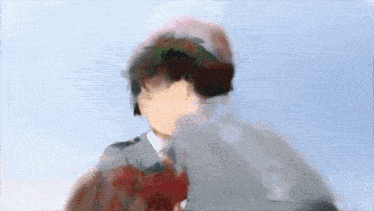 a blurry picture of a person wearing a nurse 's hat