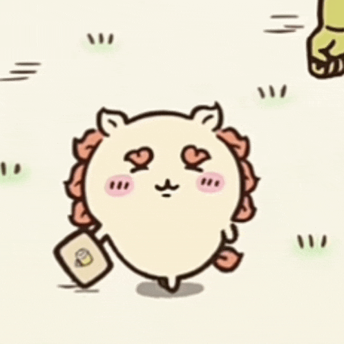 a cartoon drawing of a cat with a heart shaped face