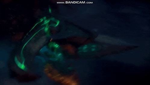 a video of a monster is being uploaded to bandicam