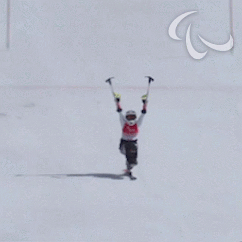 I Won Para Alpine Skiing GIF - I Won Para Alpine Skiing Wenjing Zhang GIFs