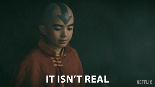 It Isn'T Real Aang GIF - It Isn'T Real Aang Avatar The Last Airbender GIFs