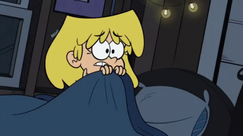 Hide Under The Covers GIF - Loud House Series Noise At Night Scared GIFs