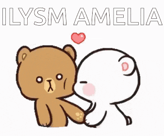 a brown teddy bear is kissing a white teddy bear on the cheek while holding a heart .