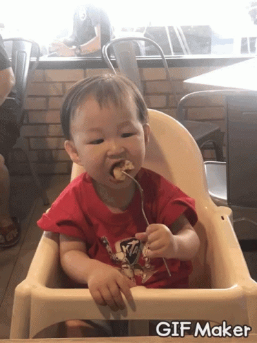 Baby Eating GIF - Baby Eating Happy GIFs