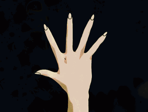 a woman 's hand is reaching out towards a bunch of sparkly stars