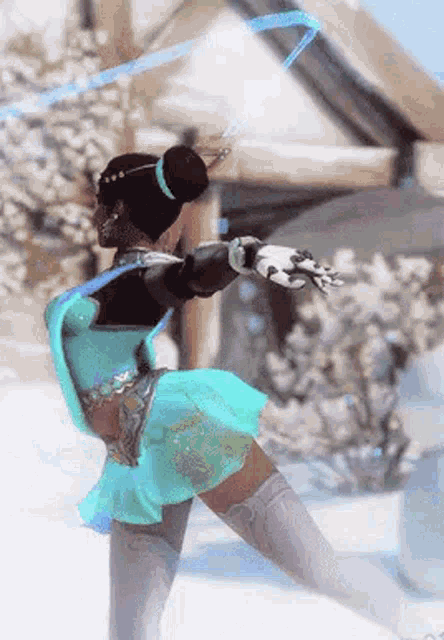 Symmetra Overwatch GIF - Symmetra Overwatch Snow GIFs