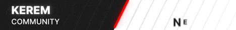 a black and white striped background with the words kerem community written on it