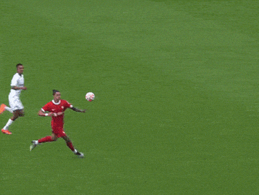 a soccer goal with a banner that says lfctv on it