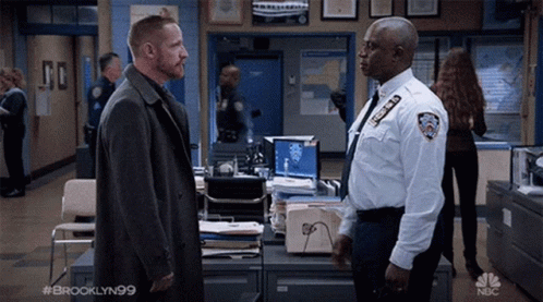 Brooklyn99 Kevin And Holt GIF - Brooklyn99 Kevin And Holt Shaking Hands GIFs