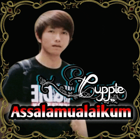 a picture of a young man with the words assalamualaikum written below him