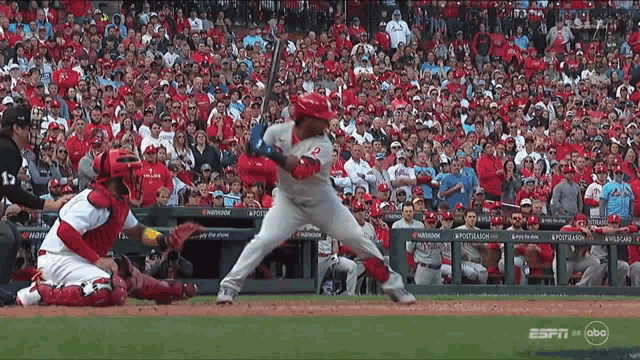 a baseball game is being broadcasted on espn on abc