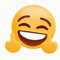 a yellow smiley face is giving a thumbs up .