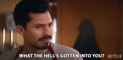 What The Hells Gotten Into You Carlos Santos GIF - What The Hells Gotten Into You Carlos Santos Chris Morales GIFs