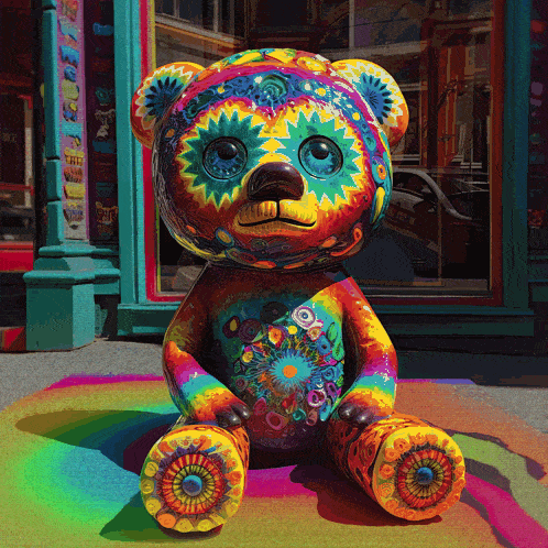 Vyd3n Psychedelic Gummy Bears GIF - Vyd3n Psychedelic Gummy Bears Cyberdelic Bears GIFs
