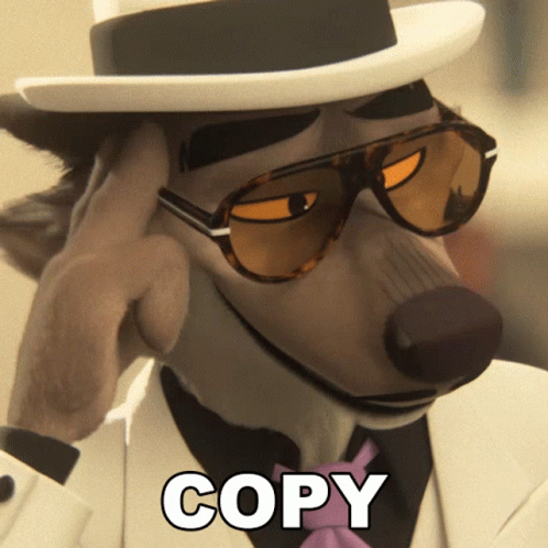 Copy Mr Wolf GIF - Copy Mr Wolf The Bad Guys GIFs