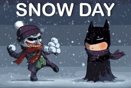 Snowday Marvel GIF - Batman Snow Snow Day GIFs