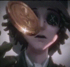 a close up of a person 's face with a blurred image of a person 's face .
