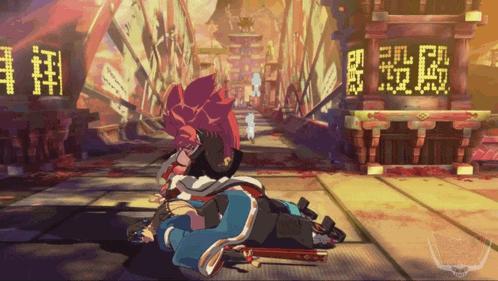 a video game is being played with chinese characters