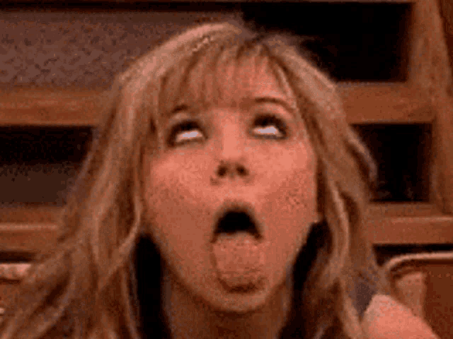 Jenette Mc Curdy Tongue Out GIF - Jenette Mc Curdy Tongue Out Eyeroll GIFs