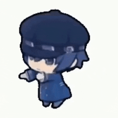 a cartoon of a boy wearing a blue hat and a blue coat .
