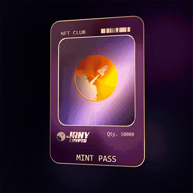 a mint pass from jrny crypto is displayed