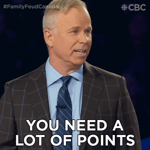 You Need A Lot Of Points Gerry Dee GIF - You Need A Lot Of Points Gerry Dee Family Feud Canada GIFs