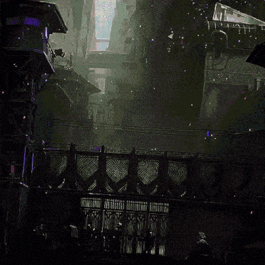 a painting of a futuristic city with a sign that says ' u.p.p. ' on it