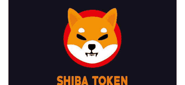 a shiba inu dog is in a red circle with the word shiba token written below it .