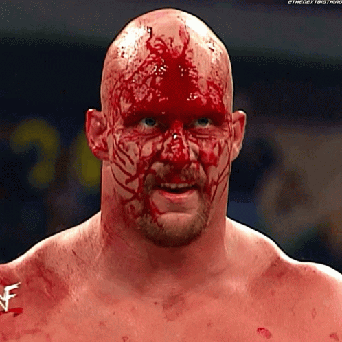 Stone Cold Steve Austin Bloody Face GIF - Stone Cold Steve Austin Bloody Face Blood GIFs