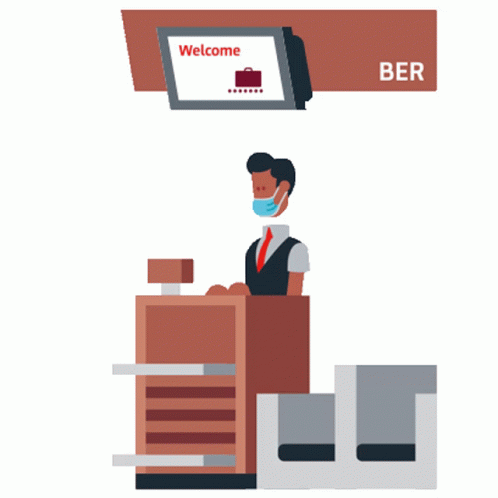 Check In Airport GIF - Check In Airport Ber Airport GIFs