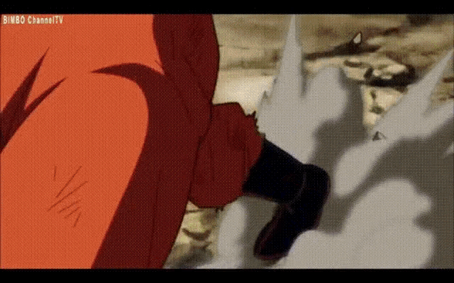 a close up of a person 's foot in a cartoon .