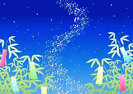 七夕祭り 7月7日　 流れ星 GIF - Tanabata Shooting Star Tanabata Festival GIFs