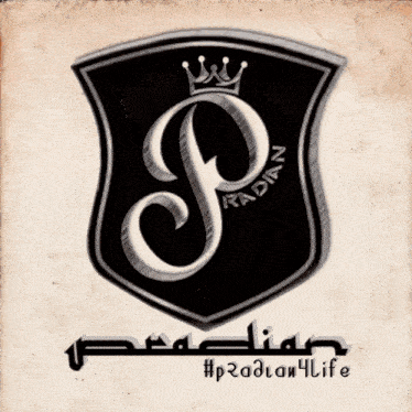 the letter s is surrounded by flames with the word radif written on it