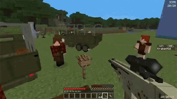 a screenshot of a video game shows a sniper aiming at a vehicle