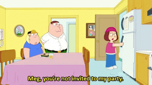 Singled Out GIF - Meg Family Guy Uninvited GIFs