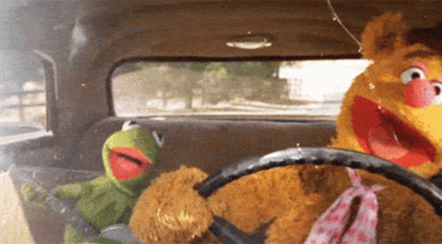 Kermit Driving GIF - Kermit Driving Singing GIFs