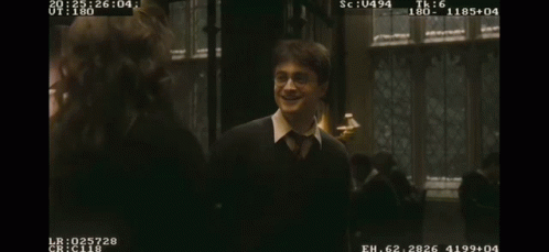 Harry Potter Behind The Scenes GIF - Harry Potter Behind The Scenes Hermione Hugs Harry GIFs