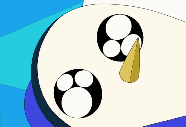 a cartoon drawing of a penguin with a yellow beak and a heart in the background