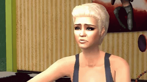 Miley Cyrus Sad GIF - Miley Cyrus Sad The Sims GIFs