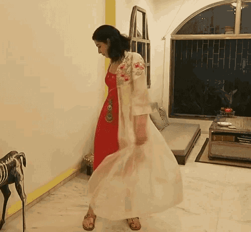 Scherezade Shroff Diwali GIF - Scherezade Shroff Diwali Red Dress GIFs