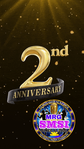 a 2nd anniversary logo for mrg smst is displayed
